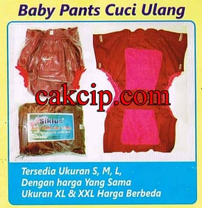 Jual SIKLUS BABY PANTS Cuci Ulang Asli Surabaya